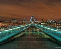 Millenium Bridge And St Pauls Cathedral II