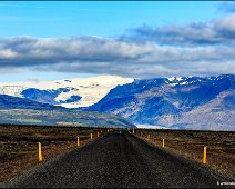 Road to Hvannadalshnúkur Glacier The road to Hvannadalshnúkur glacier in Iceland.