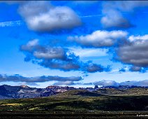 Skaftafell National Park Iceland The Skaftafell National Park in Iceland on a sunny day with great clouds.