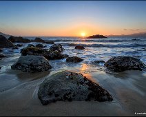 Sonnenuntergang Marshall Beach San Francisco