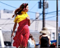 The girl with the yellow scarf Russian Hill