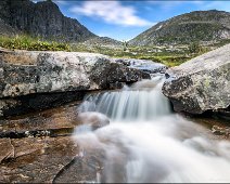 Lofoten Waterfall A waterfall in Lofoten, Norway, long exposure.