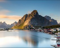 Reine Sunset Sunset at Reine, Lofoten, long exposure