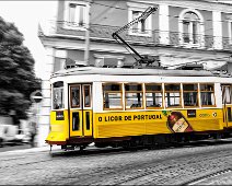 Tram Lissabon An old tram in Lissabon Portugal.