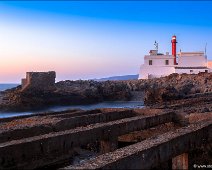 Farol do Cabo Raso The lighthouse Farol do Cabo Raso, in front you can see the rest of abandonend and flooded buildings.