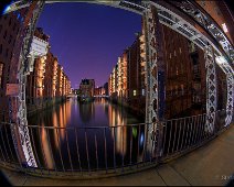 speicherstadt2008fisheye Speicherstadt Poggenmühlenbrücke Fisheye