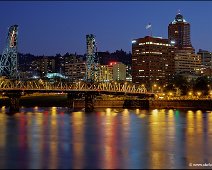 Portland Skyline And Hawthorne Bridge